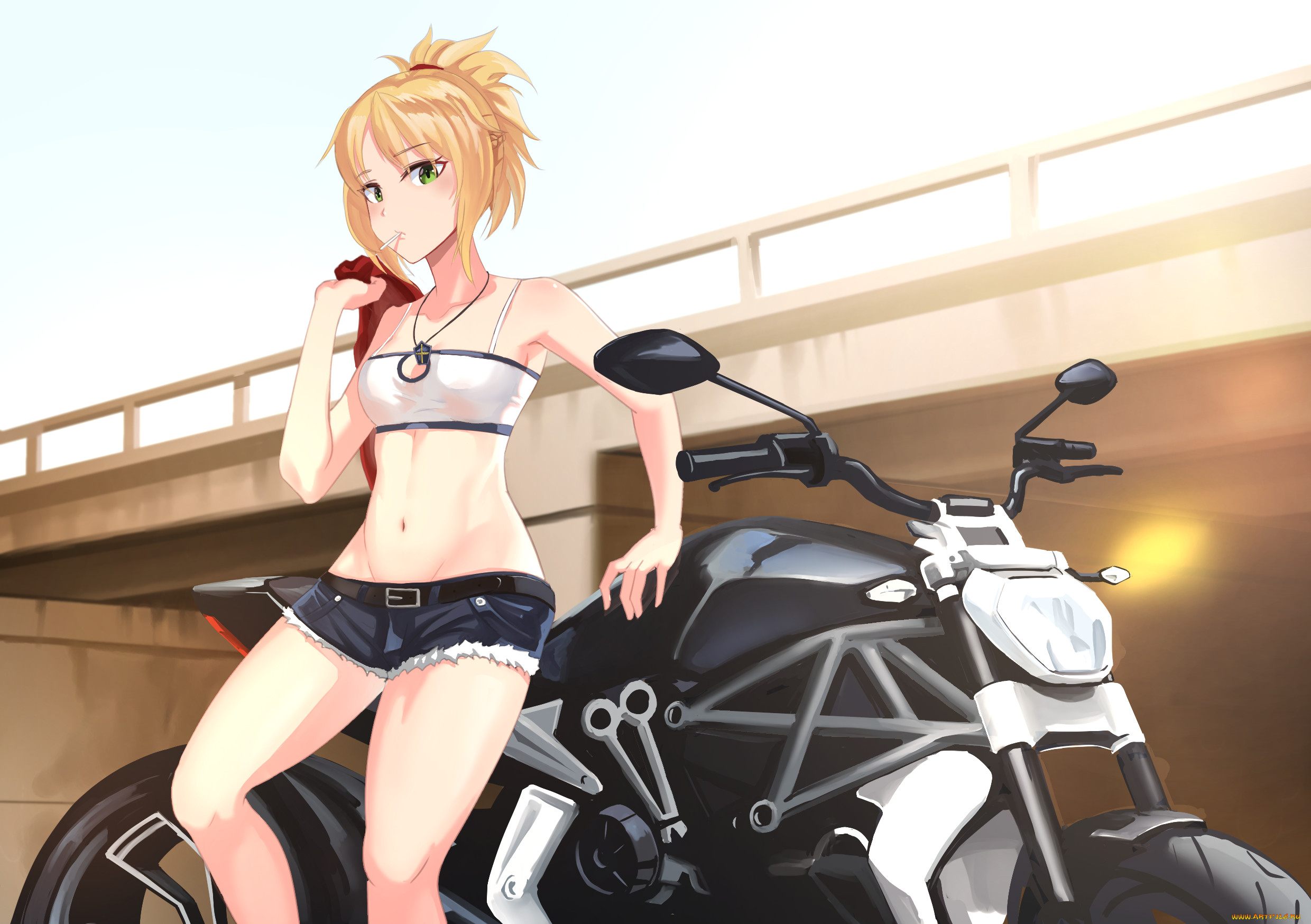 Хентай девушка мотоцикл